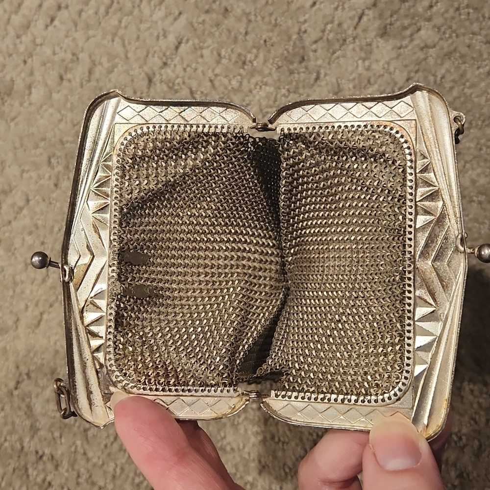 Vintage 1920s Whiting & Davis Mesh Flapper Purse - - Picture 4 of 9